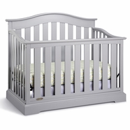 Graco Cribs Westbrook 4 in 1 Convertible Crib in Pebble Gray