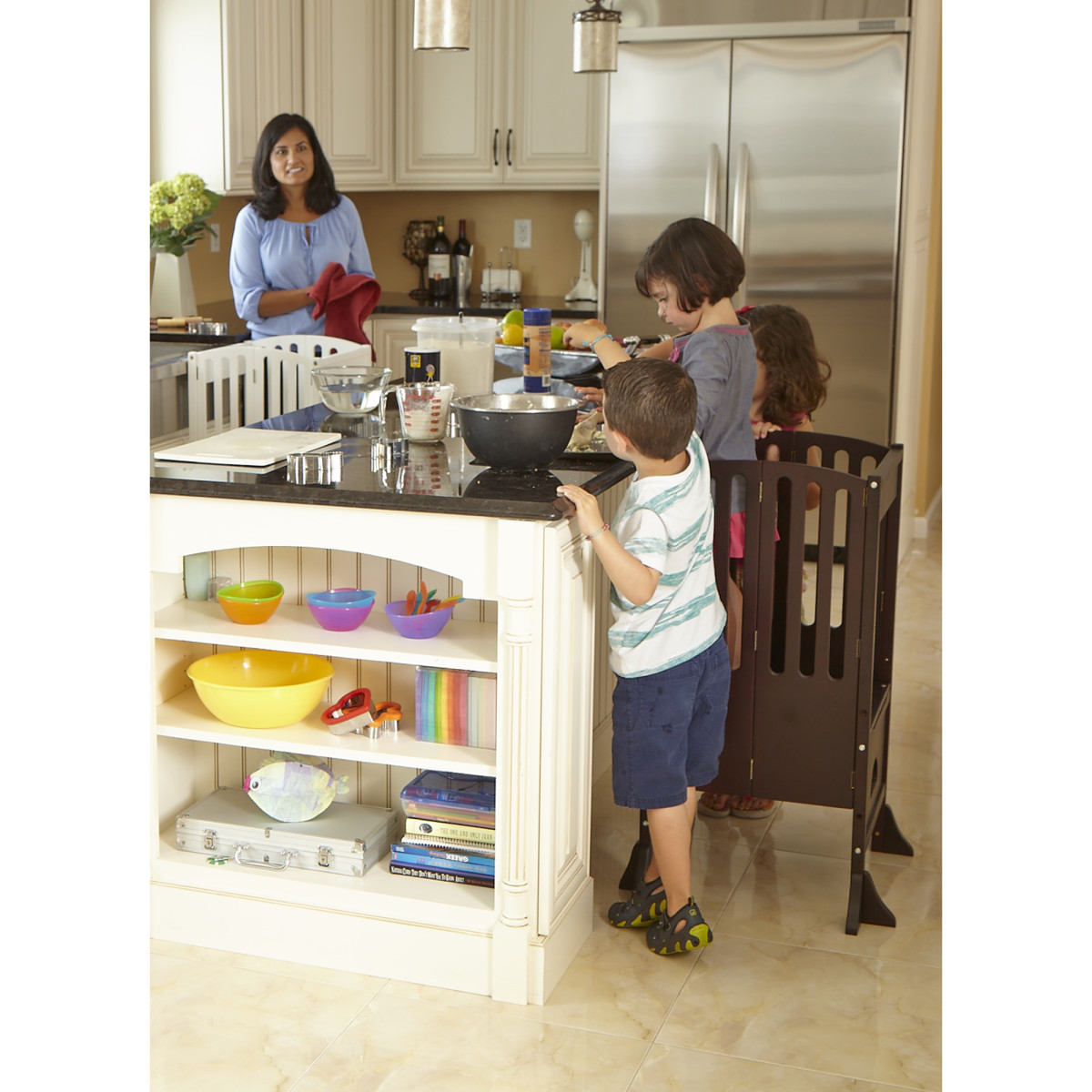 Guidecraft Contemporary Kitchen Helper in Espresso FREE SHIPPING