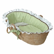 Hoohobbers Classic Green Moses Basket