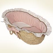 Hoohobbers Classic Pink Moses Basket