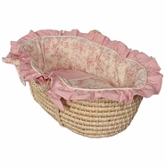 Hoohobbers Etoile Pink Moses Basket