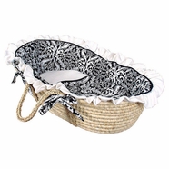 Hoohobbers Versailles Black Moses Basket