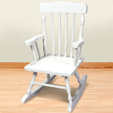 Childs Spindle Rocking Chair - White - FREE SHIPPING - $57.63