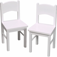Kid's Korner Two Chair Set - White Matches 1406W