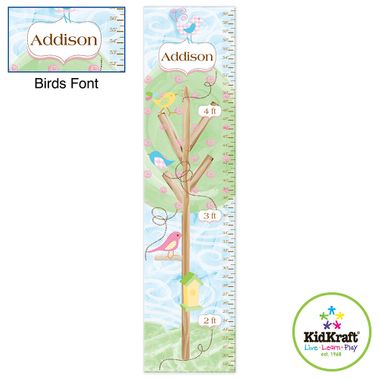 Kidkraft Birds Personalized Growth Chart
