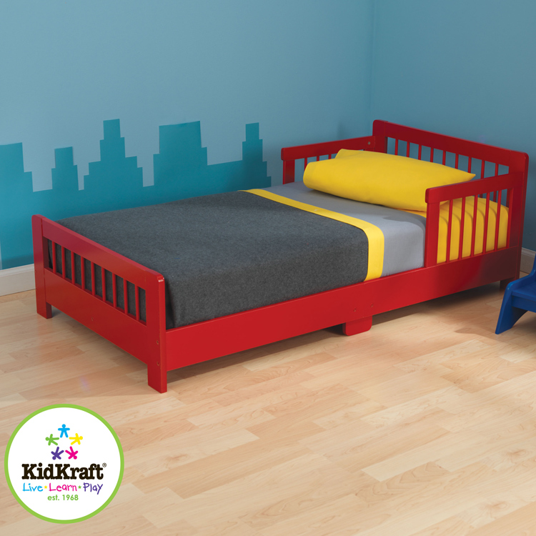 KidKraft Slatted Toddler Bed in Red FREE SHIPPING 84.95