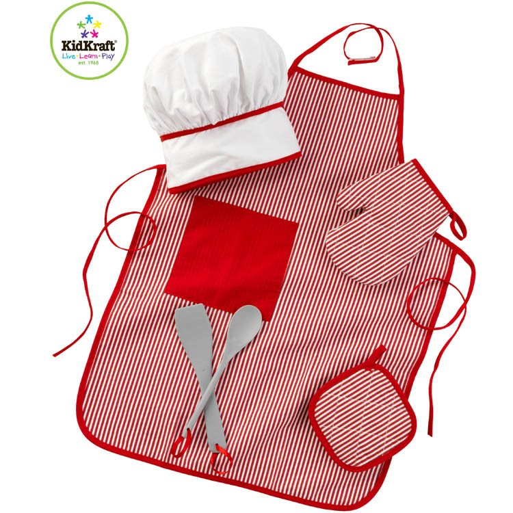 KidKraft Tasty Treats Chef Accessory Set in Red FREE SHIPPING