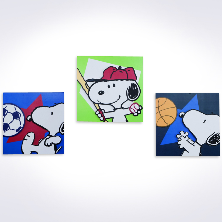 Lambs & Ivy Team Snoopy Wall Decor FREE SHIPPING 42.95