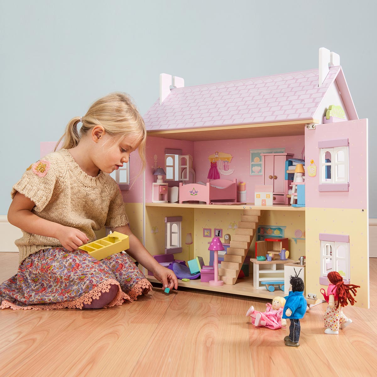 レトイバン【LE TOY VAN】　木製ドールハウス（ラベンダーハウス） Le Toy Van Lavender House FREE SHIPPING