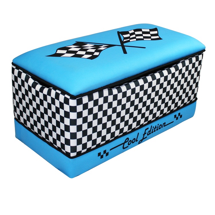 Magical Harmony Kids Race Cars Toy Box in Blue FREE SHIPPING
