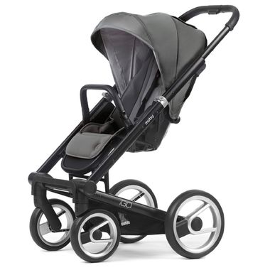 Mutsy Igo Lite Stroller in Grey with Black Chassis - Click to enlarge