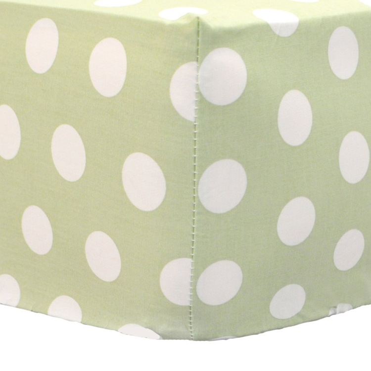 My Baby Sam Pixie Baby In Pink Green Polka Dot Crib Sheet FREE SHIPPING