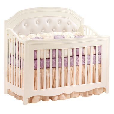 Natart Allegra 5 in 1 Convertible Crib in French White FREE SHIPPING