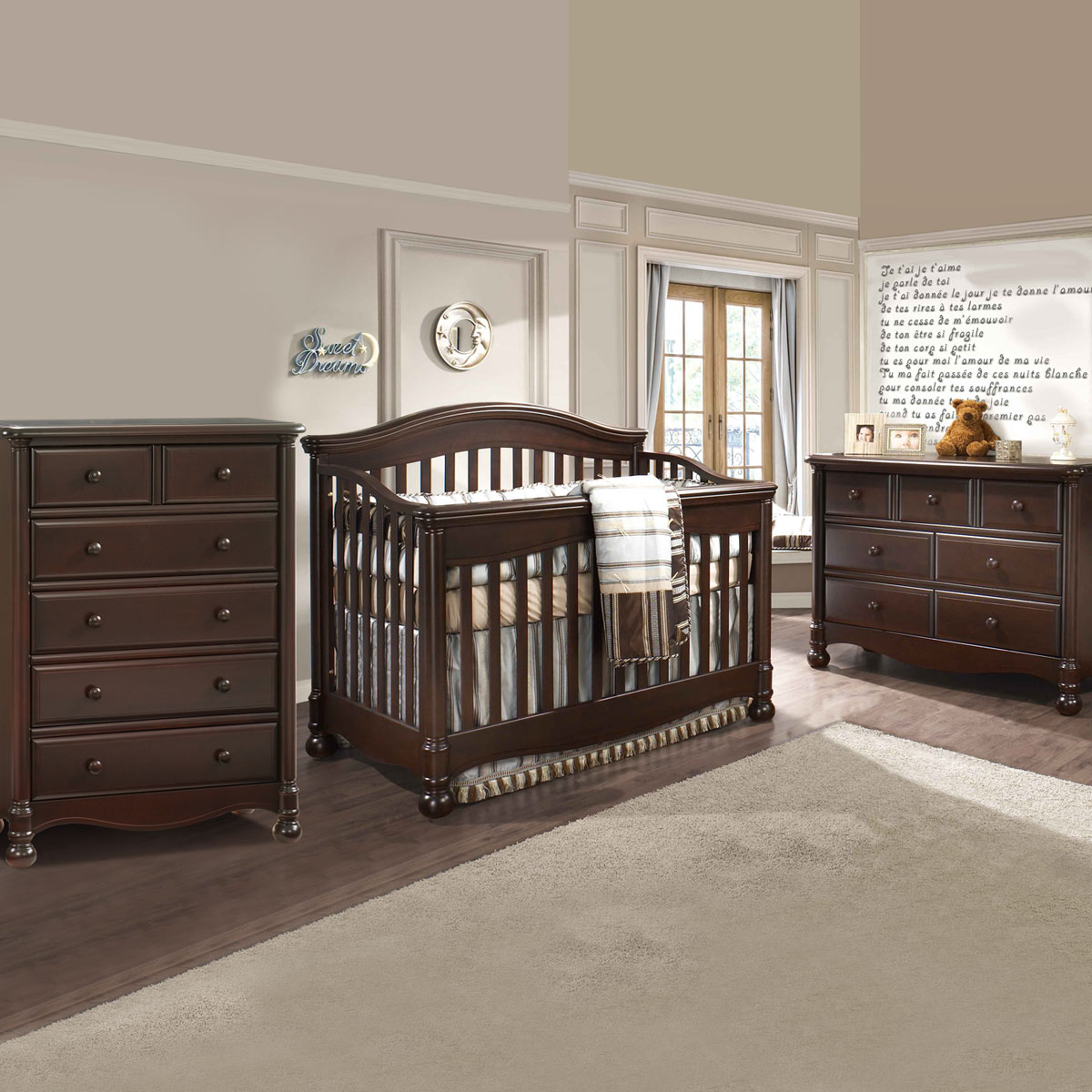 Natart Avalon 3 Piece Nursery Set