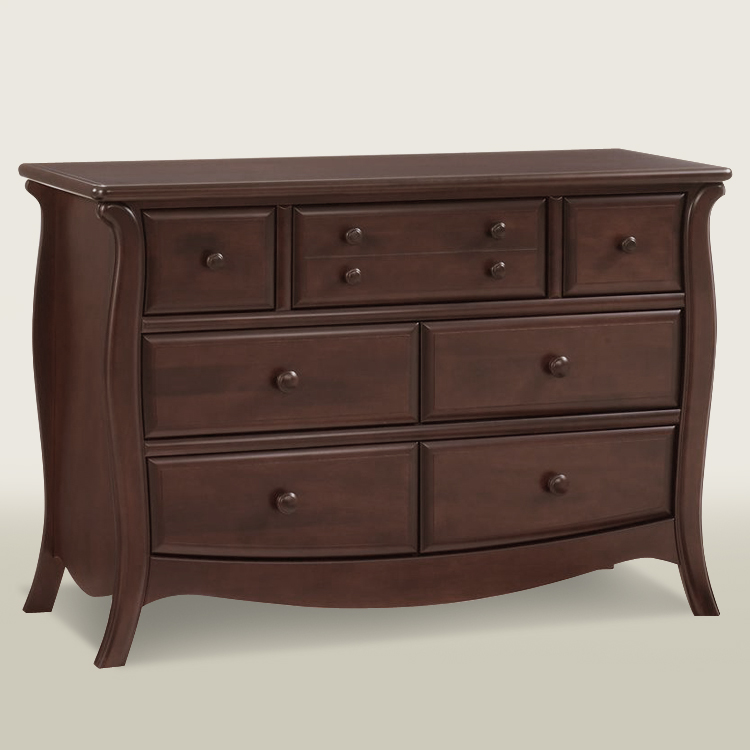 Natart Bella Double Dresser in Cocoa FREE SHIPPING