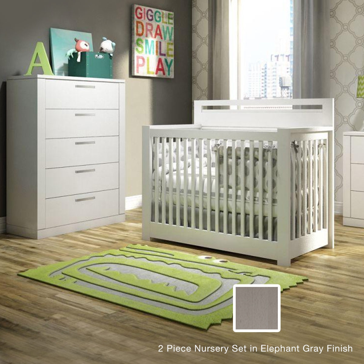 slim fit dress slacks Kieran 2 Piece Nursery Set | Nursery Furniture Sets