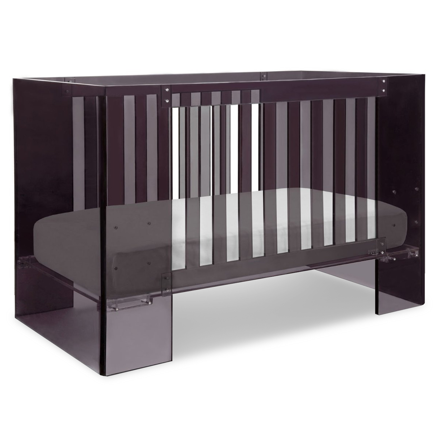 Nursery Works Vetro Acrylic Crib in Shadow FREE SHIPPING
