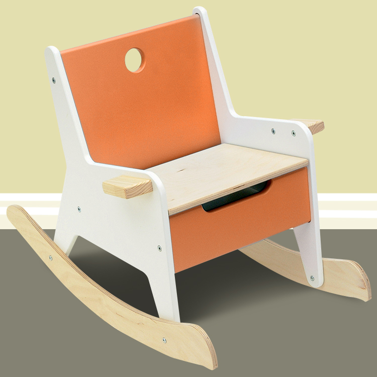 Rockabye Rocker Offi Rockabye Storage Rocker - Orange - FREE SHIPPING - $199.00