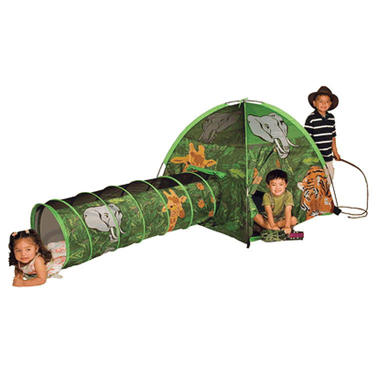 Pacific Play Tents New African Adventure Tent & Tunnel Combo FREE