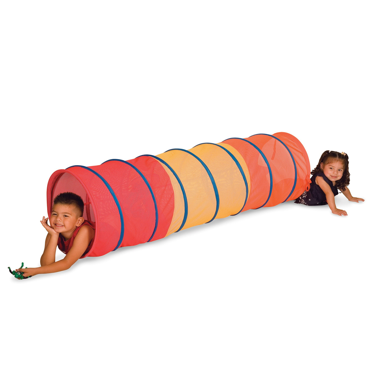 Pacific Play Tents See Thru 6 Foot Institutional Tunnel with Lip in Red