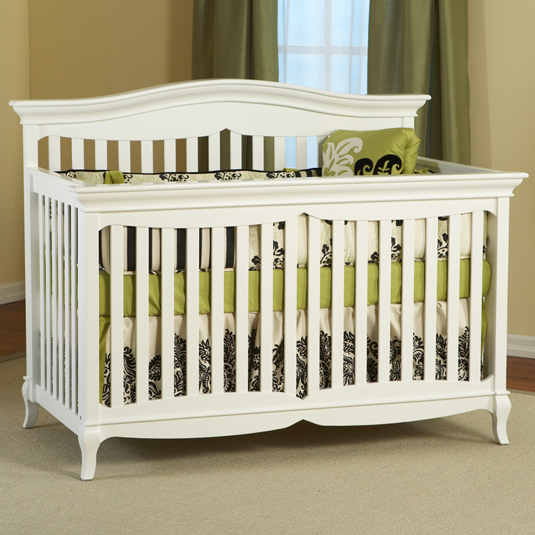 Pali Mantova 4 in 1 Convertible Forever Crib in White FREE SHIPPING