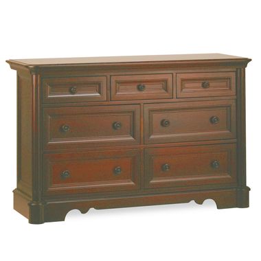 Ragazzi Pompei Premium 7 Drawer Dresser in Antique Cherry - Click to enlarge