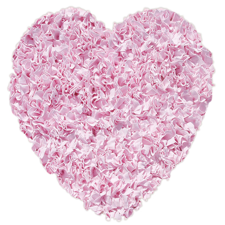 Rug Market Shaggy Raggy Heart Shaped Kids Rug in Pink FREE SHIPPING