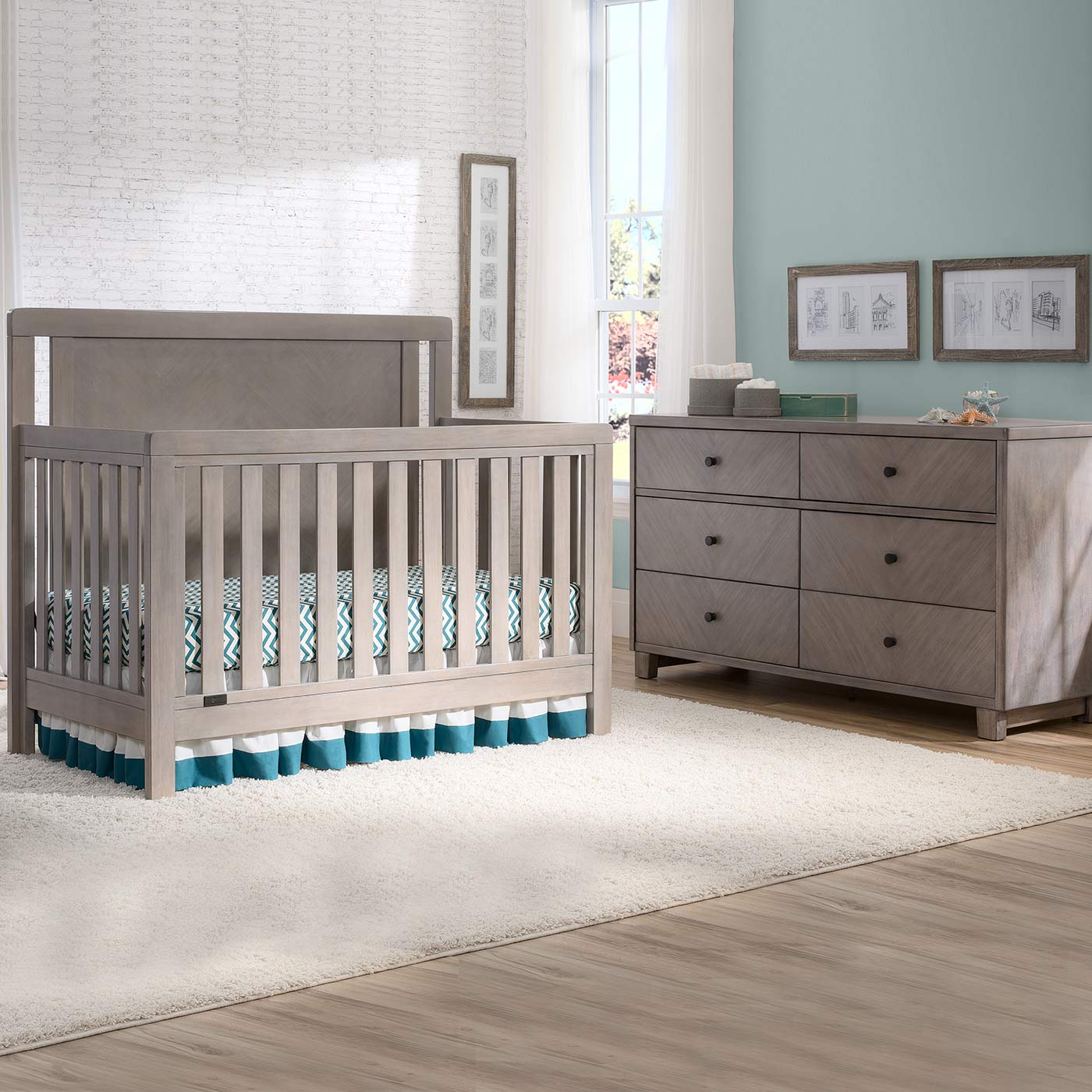 simmons grey dresser Monterey 7 Drawer Dresser with Interlocking Drawers
