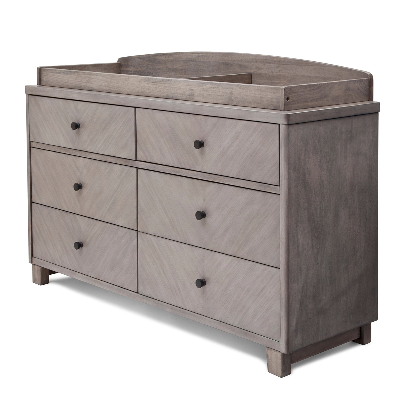 Simmons Kids Chevron 6 Drawer Dresser in Stained Grey FREE SHIPPING