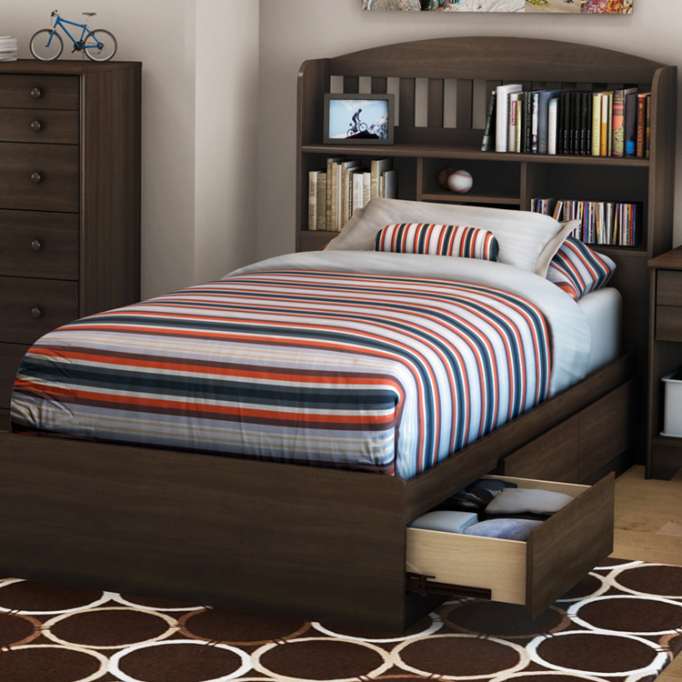 Southshore 2 Piece Bedroom Set Popular Twin Bookcase Headboard and