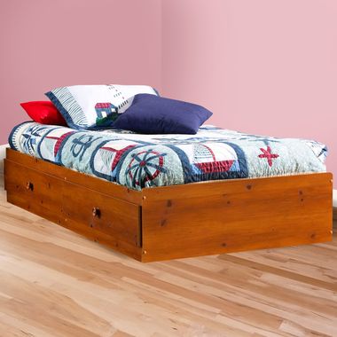 SouthShore Sand Castle Twin Mates Bed in Sunny Pine - Click to enlarge