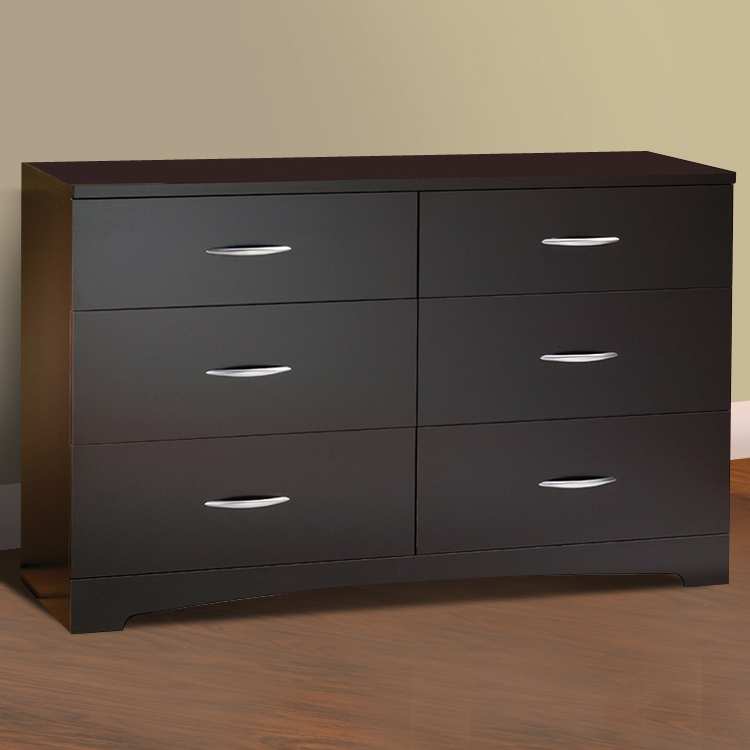 SouthShore Step One Triple Dresser in Chocolate 3159 FREE SHIPPING