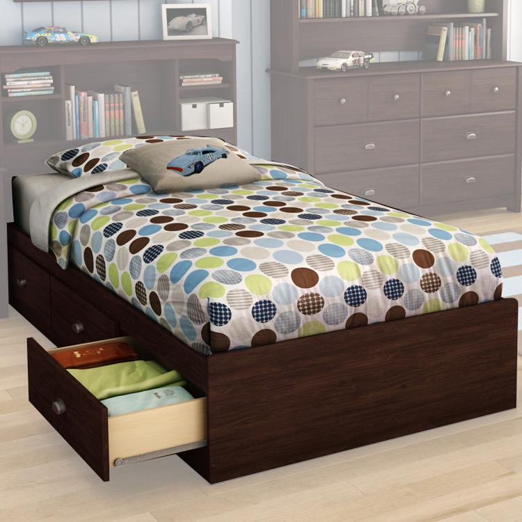 South Shore Willow Twin Mates Bed in Havana 3339 FREE SHIPPING