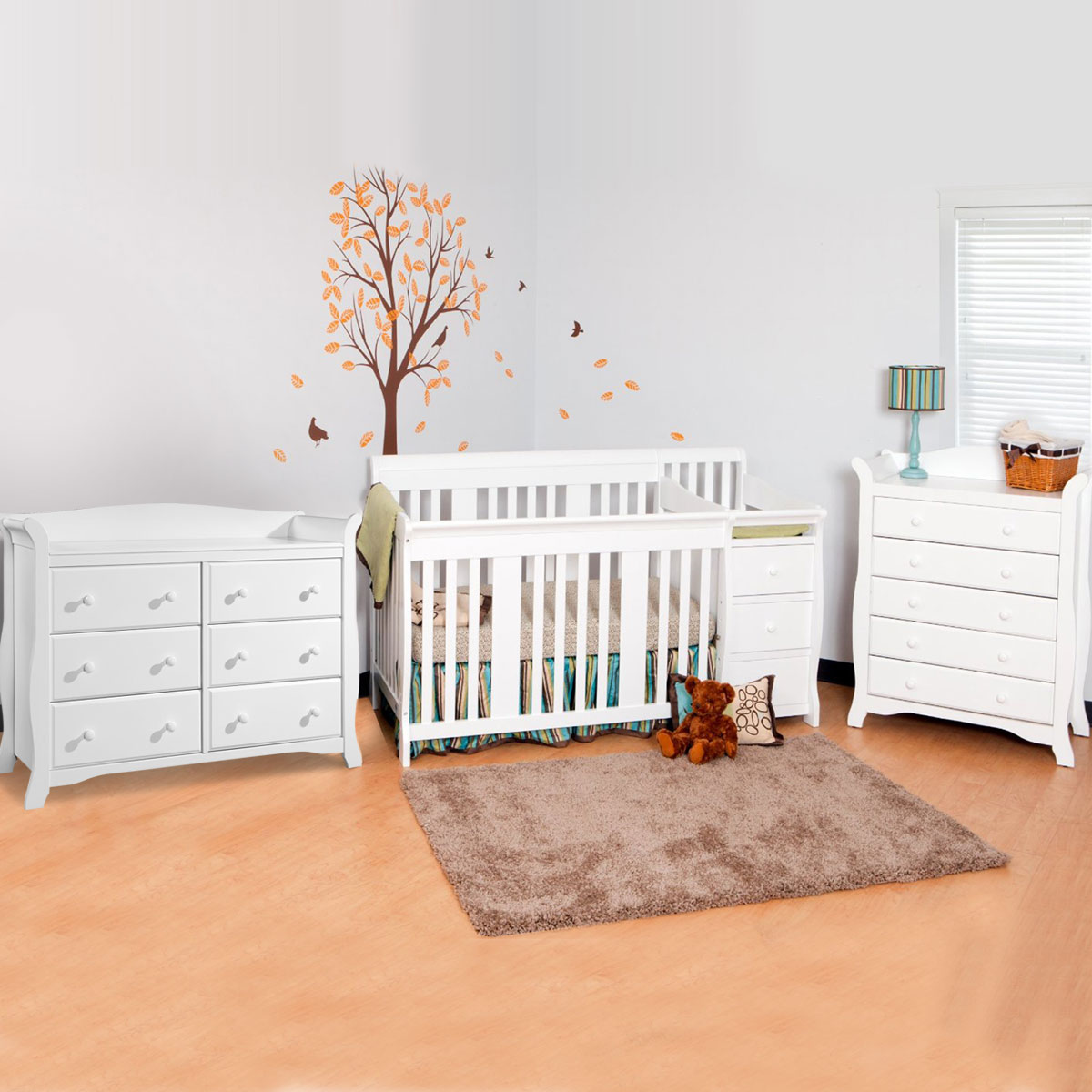 Storkcraft 3 Piece Nursery Set Portofino Convertible Crib, Avalon 5