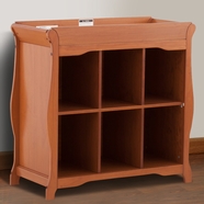 Storkcraft Aspen 6 Cube Organizer/Change Table in Oak