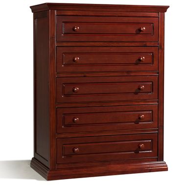 Storkcraft Concord 5 Drawer Dresser with Tufflink Assembly in Cherry - Click to enlarge