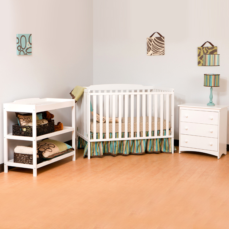 Storkcraft Storkcraft Turin 3 Piece Nursery In a Box in White FREE SHIPPING