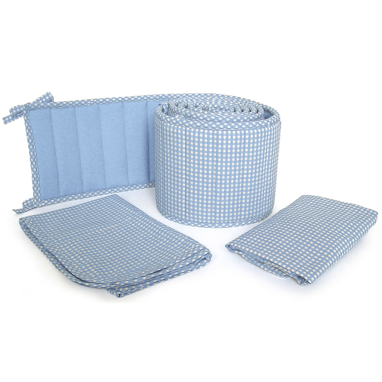 Sleeping Partners Tadpoles Classics Blue Gingham Crib Bedding Collection FREE SHIPPING