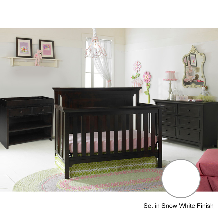 Ti Amo 3 Piece Nursery Set Carino Convertible Crib, Changing Station