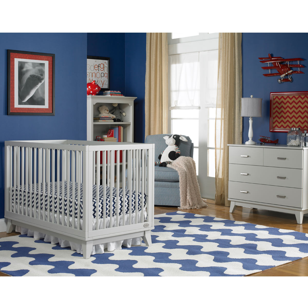 Ti Amo Moderna 4 Drawer Dresser in Misty Grey FREE SHIPPING