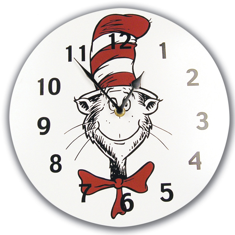 Trend Lab Dr. Seuss Cat in the Hat Wall Clock FREE SHIPPING