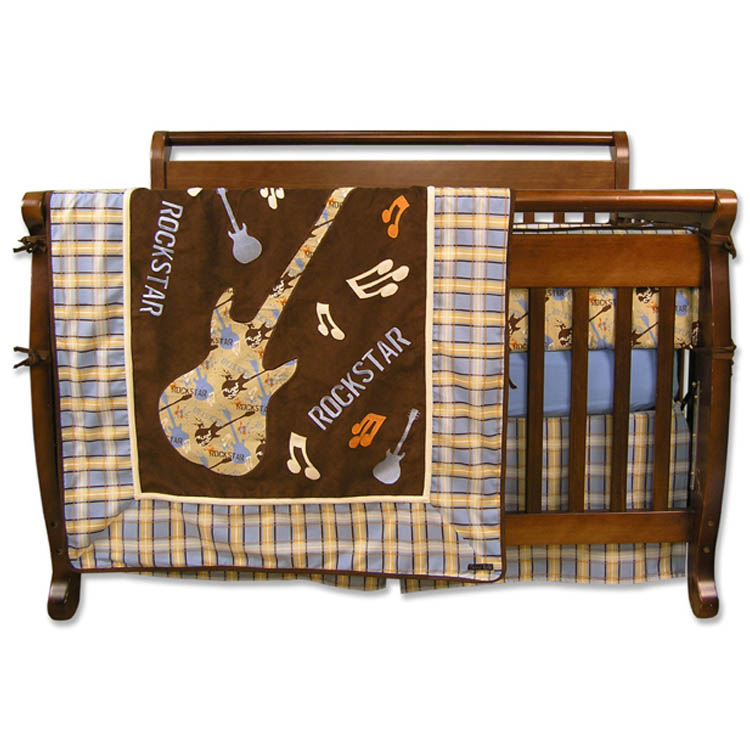 Trend Lab Rockstar 4 Piece Baby Crib Bedding Set FREE SHIPPING