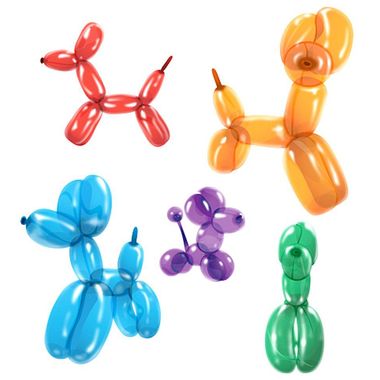 Wall Candy Arts Dog Balloons Wall Stickers