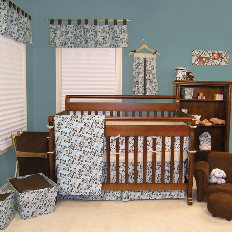 Trend Lab Willow Teal Crib Bedding Collection FREE SHIPPING