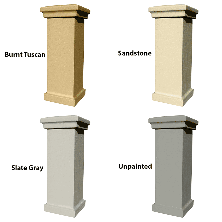 Manchester NonLocking Column Mailbox w/ Painted Stucco Column