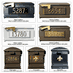 Builder Series Mailbox Address plate options