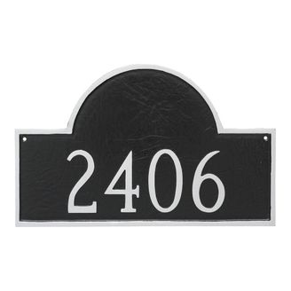 Classic Arch Estate One Line Address Sign Plaque