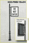 Decorative Posts for Flag mount Sign