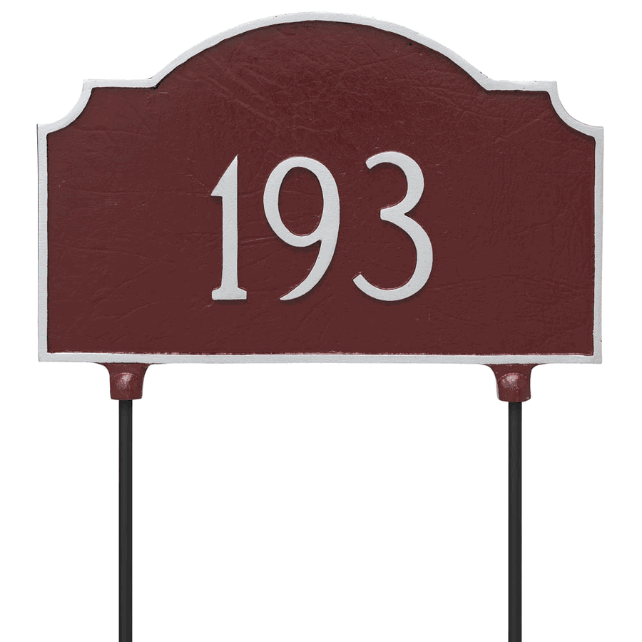 Double Sided Hanging Vanderbilt Address Sign Plaque