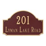 Fitzgerald Standard Two Line Address Sign Plaque